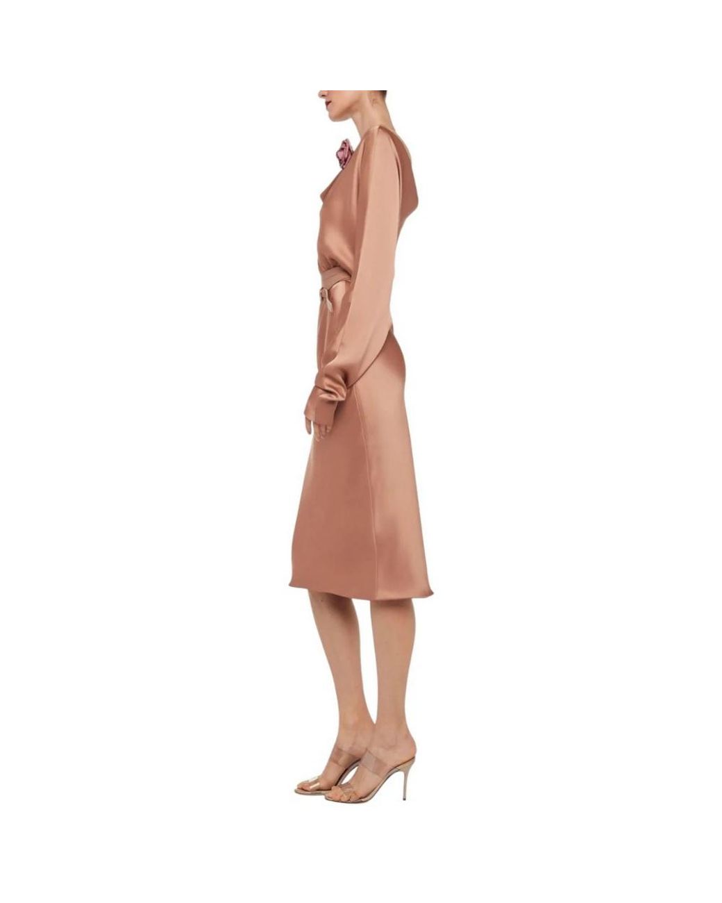 Norma Kamali Brown Midi Dresses