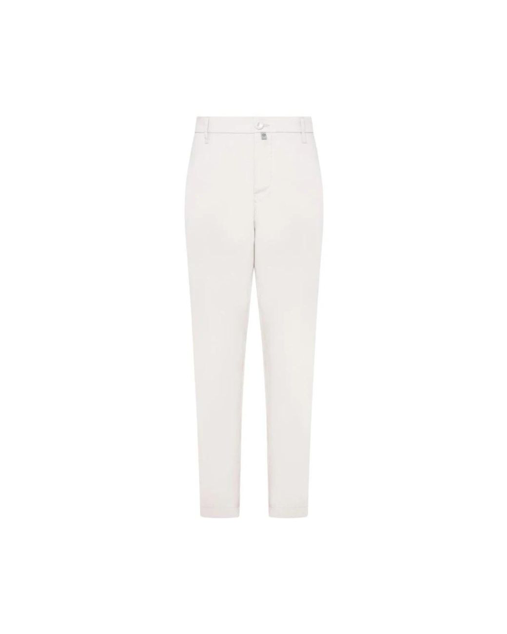 Jacob Cohen White Slim-Fit Trousers for men