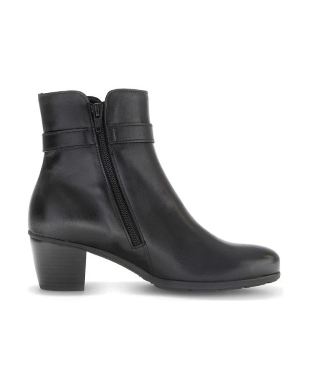 Gabor Black Heeled Boots
