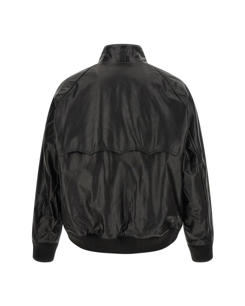 Leather Jackets Baracuta de hombre de color Black