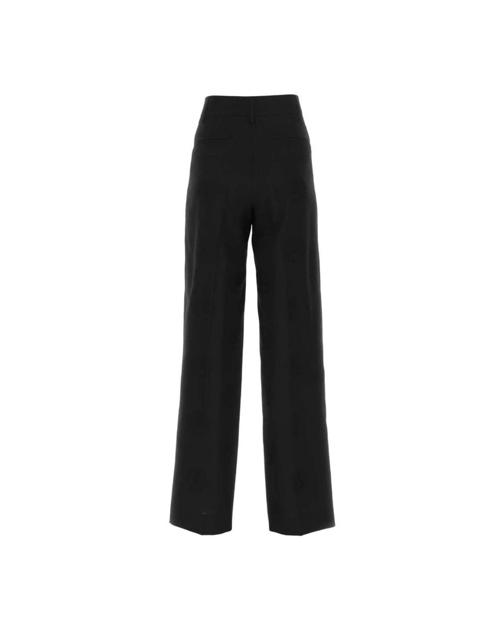 Burberry Black Wide Trousers