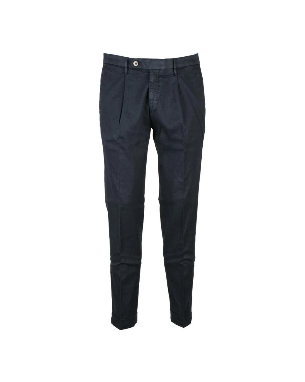 Michael Coal Blue Slim-Fit Trousers for men