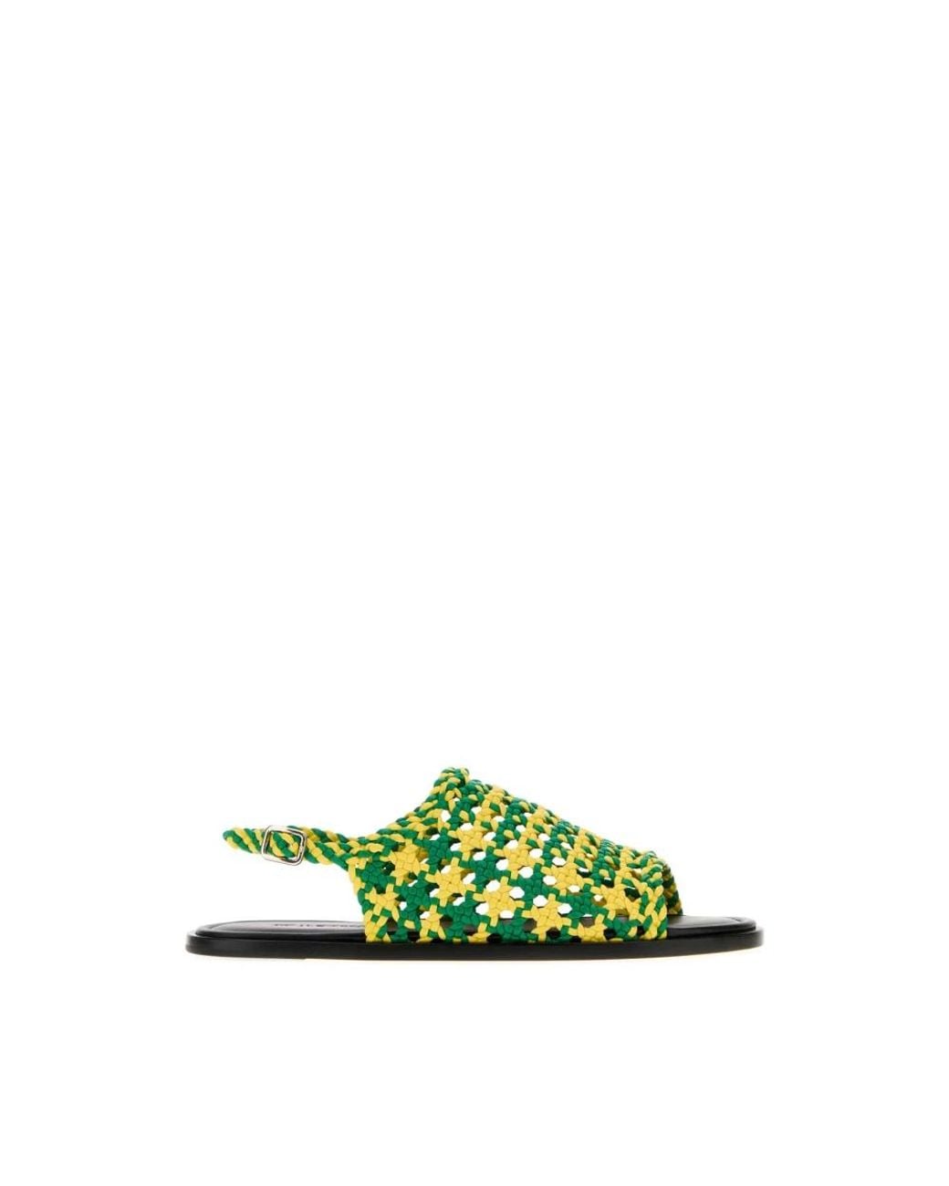 J.W. Anderson Green Flat Sandals