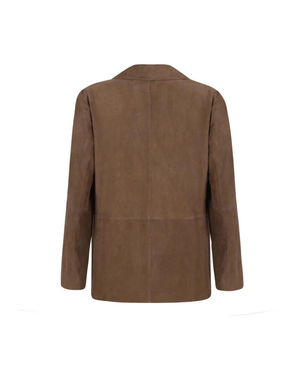 Max Mara Brown Leather Jackets