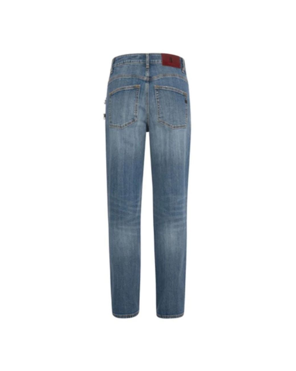 Fracomina Blue Straight Fit Jeans