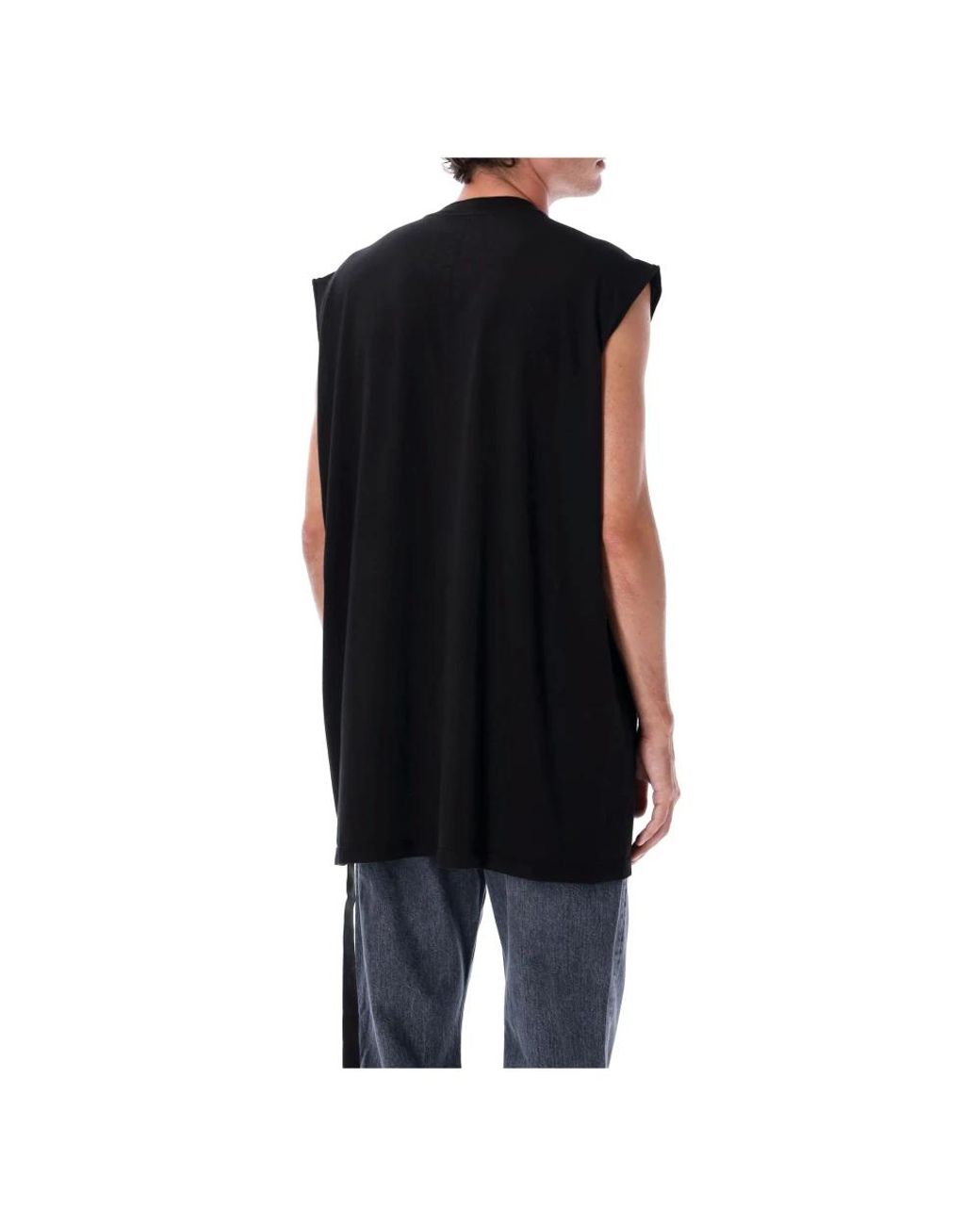 Rick Owens Black Sleeveless Tops for men