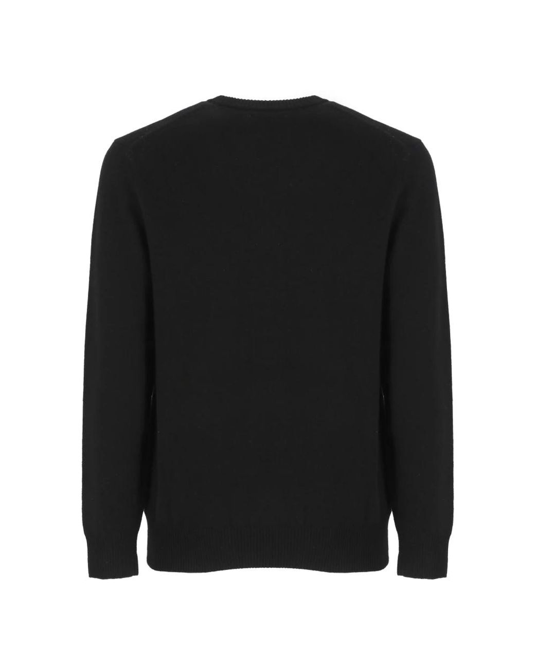 Mc2 Saint Barth Black Round-Neck Knitwear for men