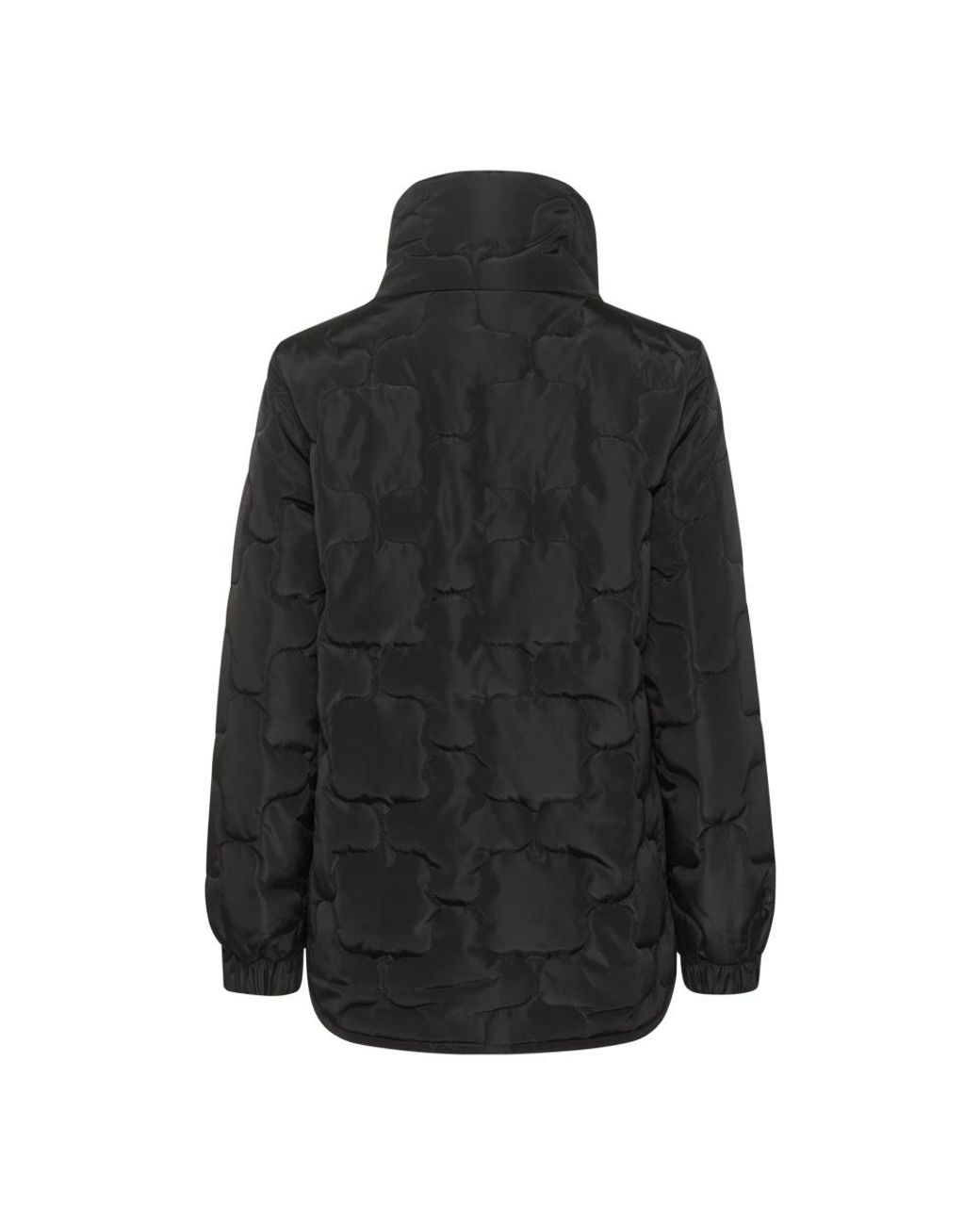 Winter Jackets Kaffe de color Black