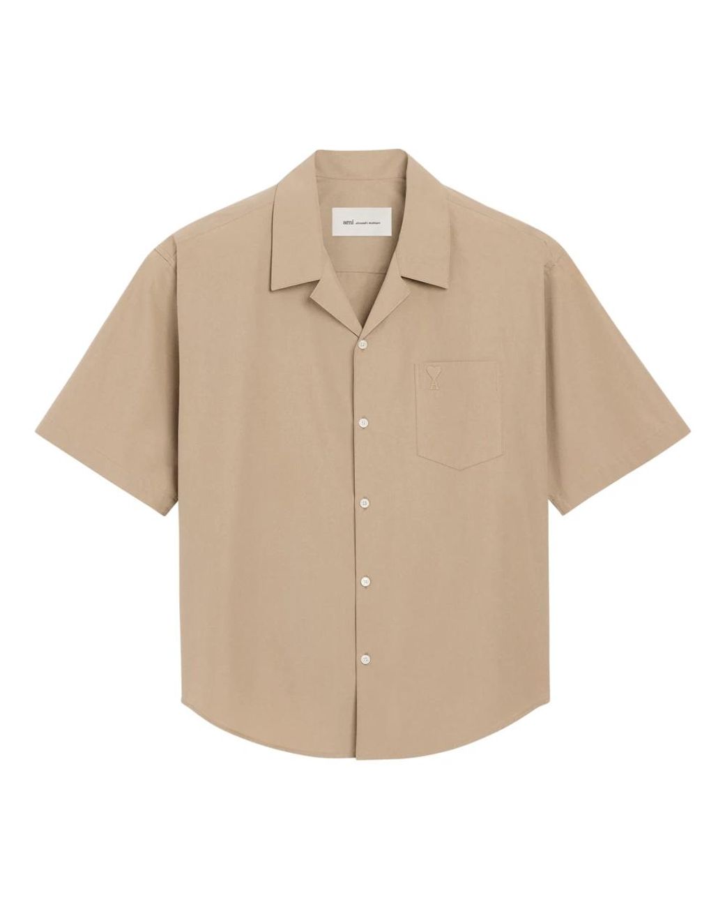 AMI Natural Short Sleeve Shirts for men