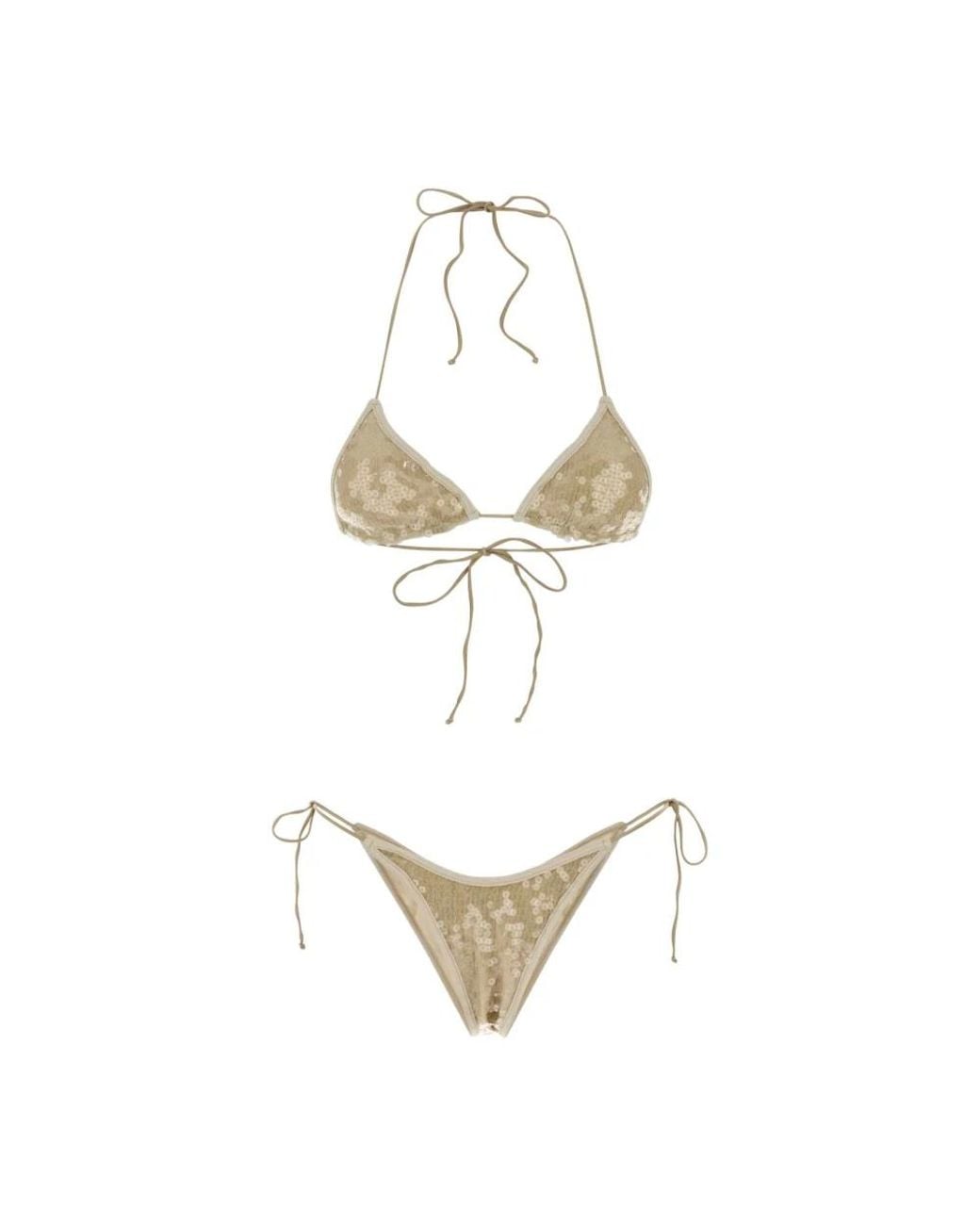 Oseree Metallic Bikinis