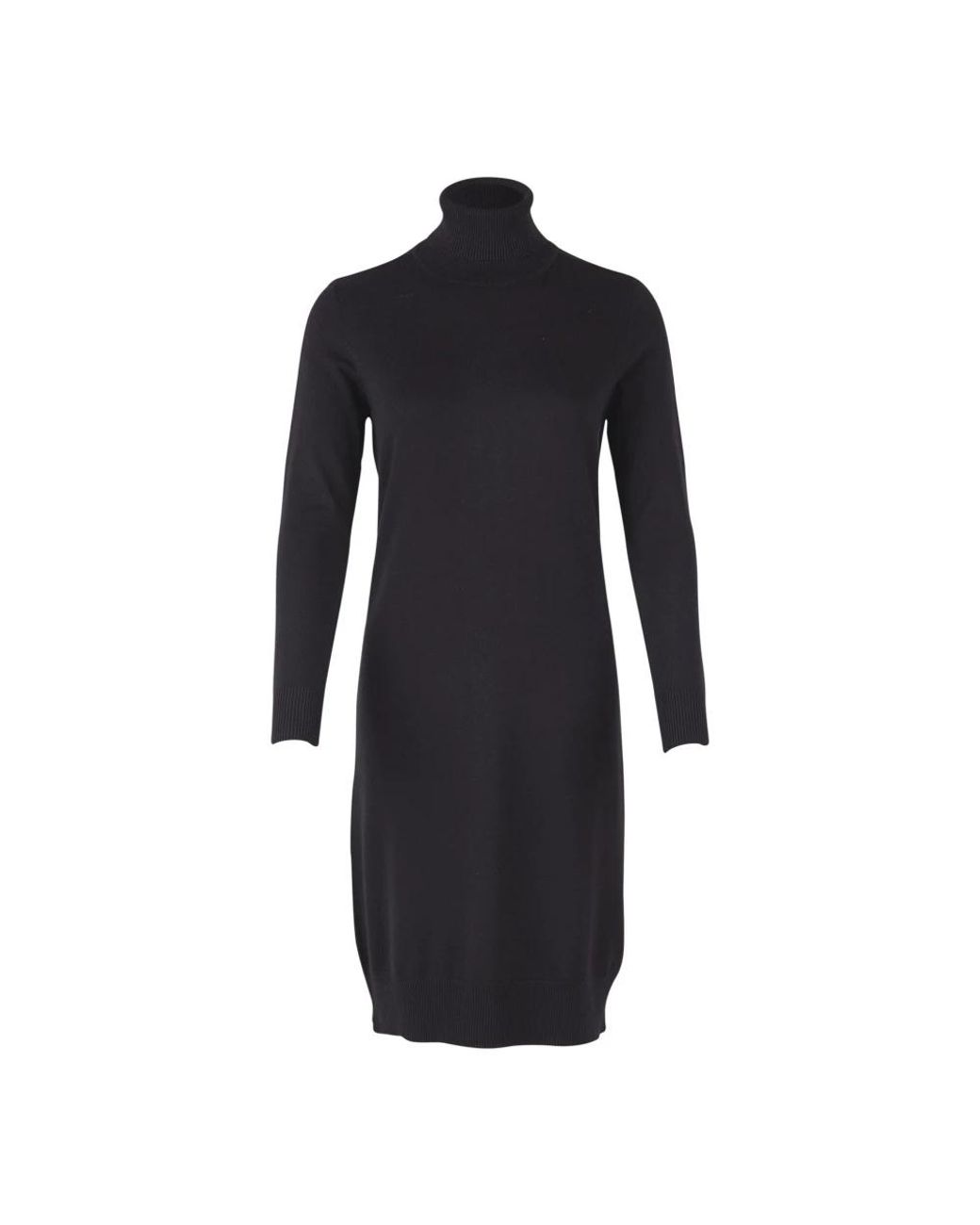 Saint Tropez Kleedjes ,Zwart ,Zwarte Rollneck Jurk U6801 in het Black