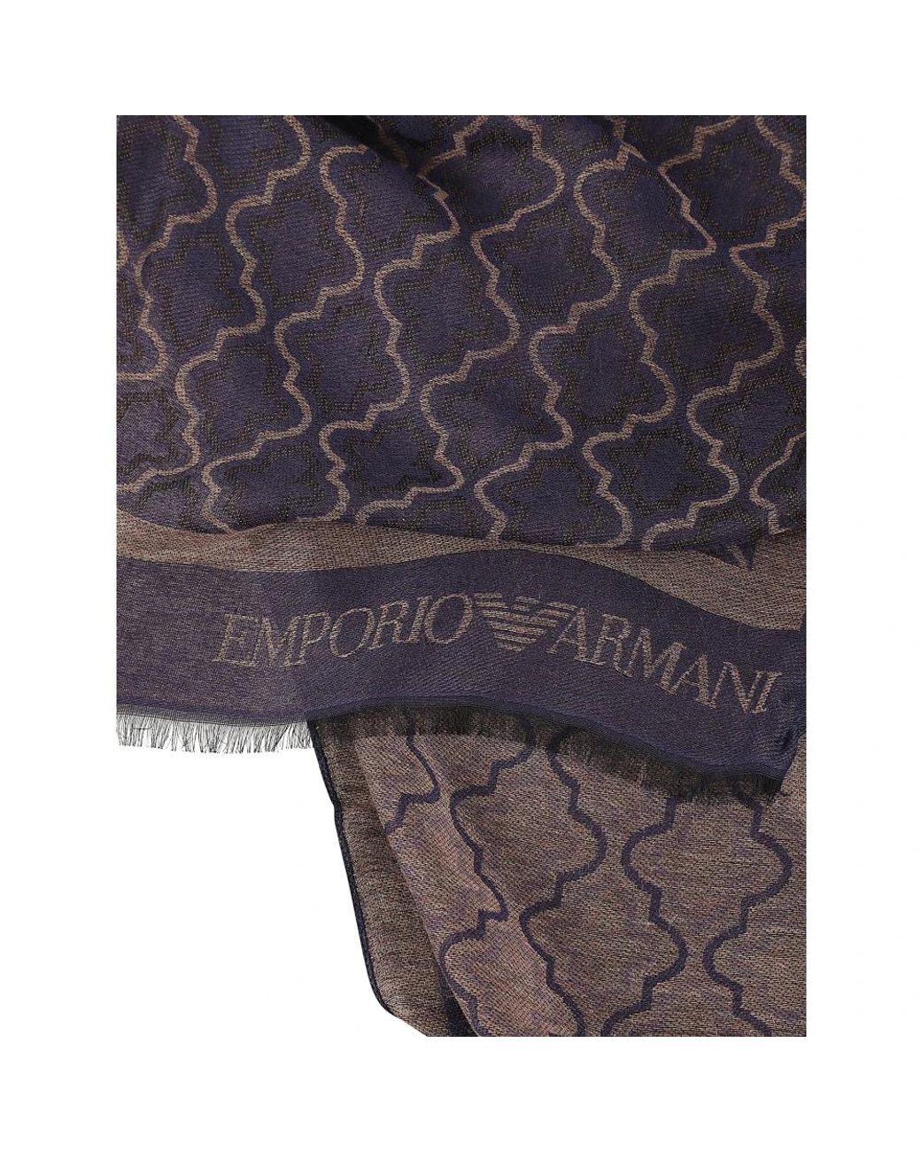 Emporio Armani Purple Scarves for men
