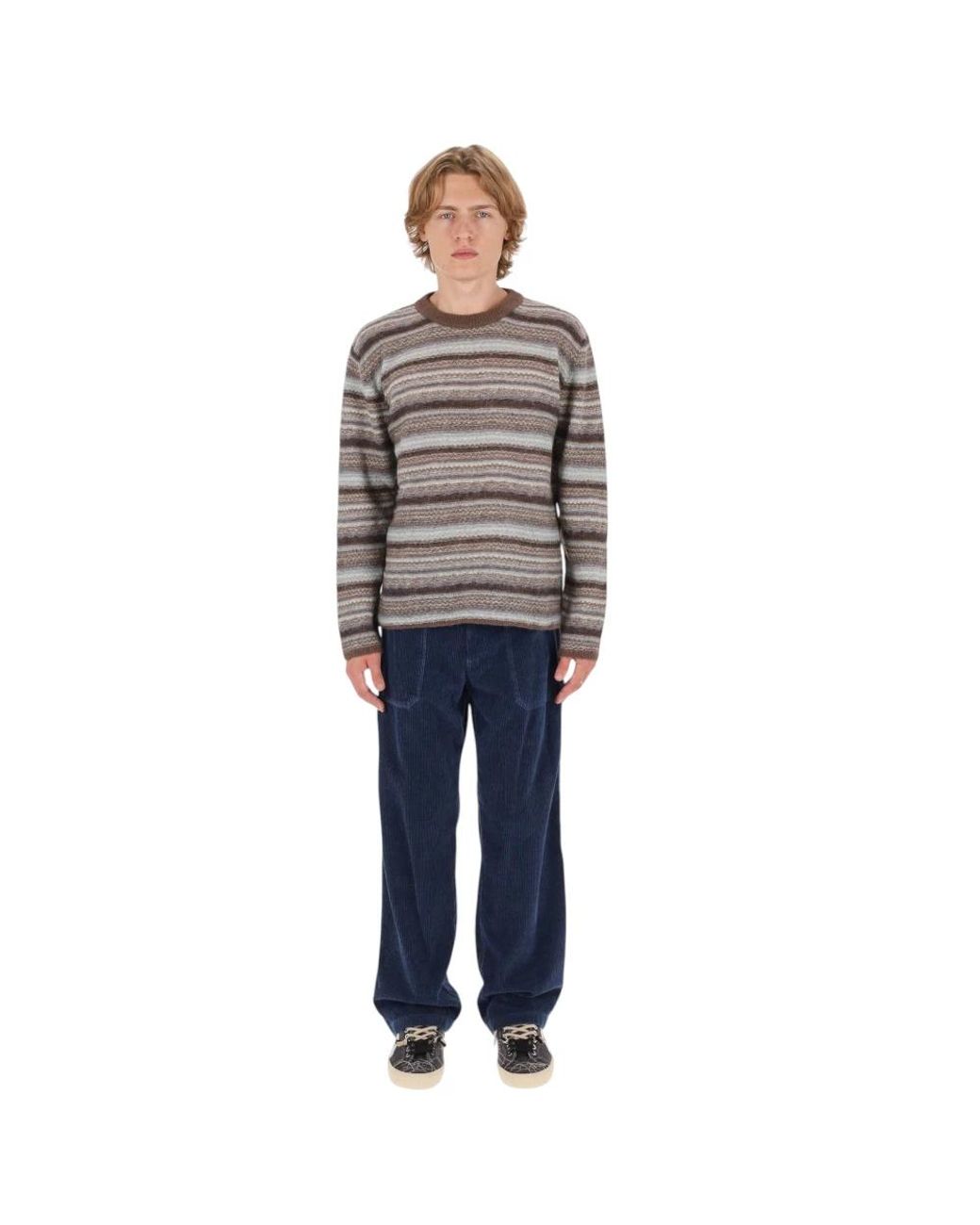 Roberto Collina Gray Round-Neck Knitwear for men