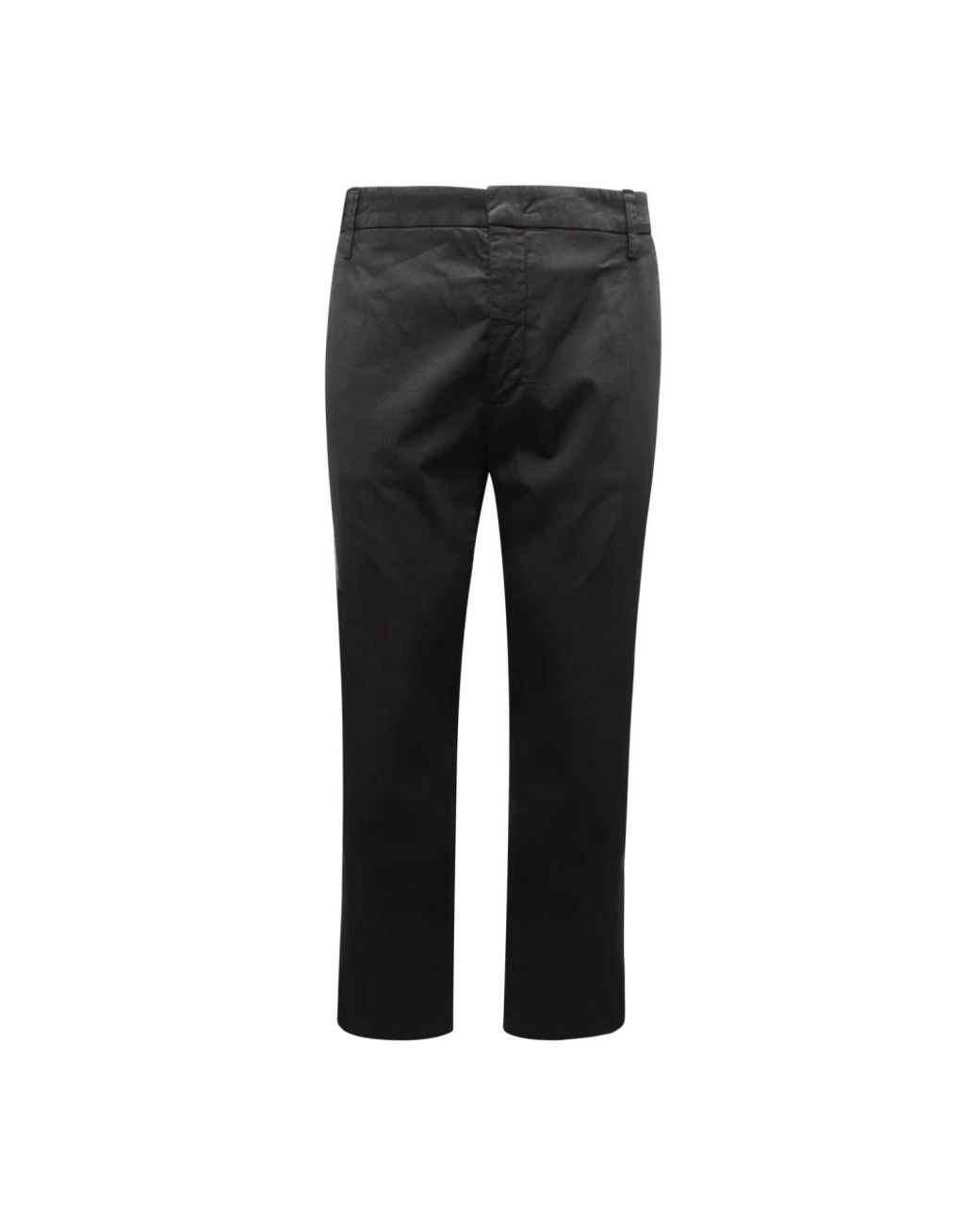 Entre Amis Black Straight Trousers for men