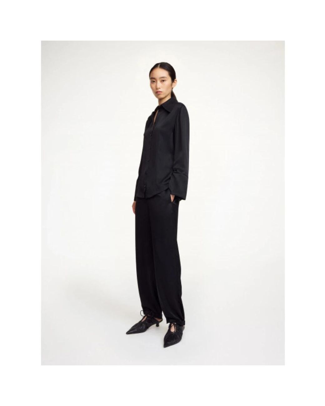 By Malene Birger Black Straight Trousers