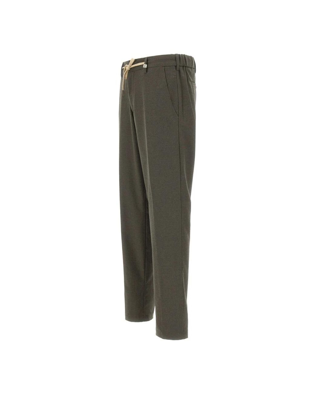 Myths Gray Slim-Fit Trousers for men