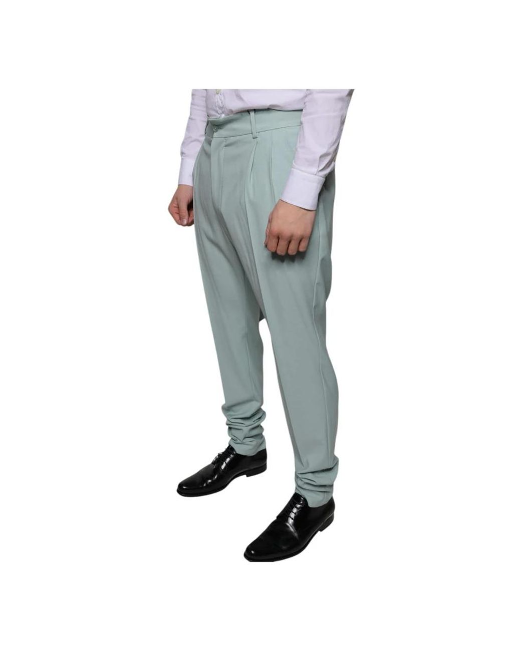 Dolce & Gabbana Blue Slim-Fit Trousers for men