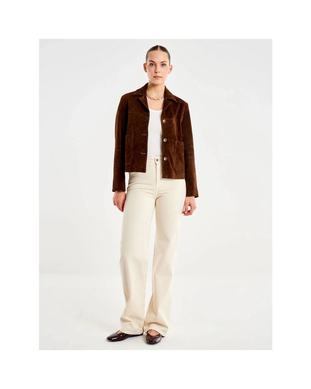 ViCOLO Brown Leather Jackets