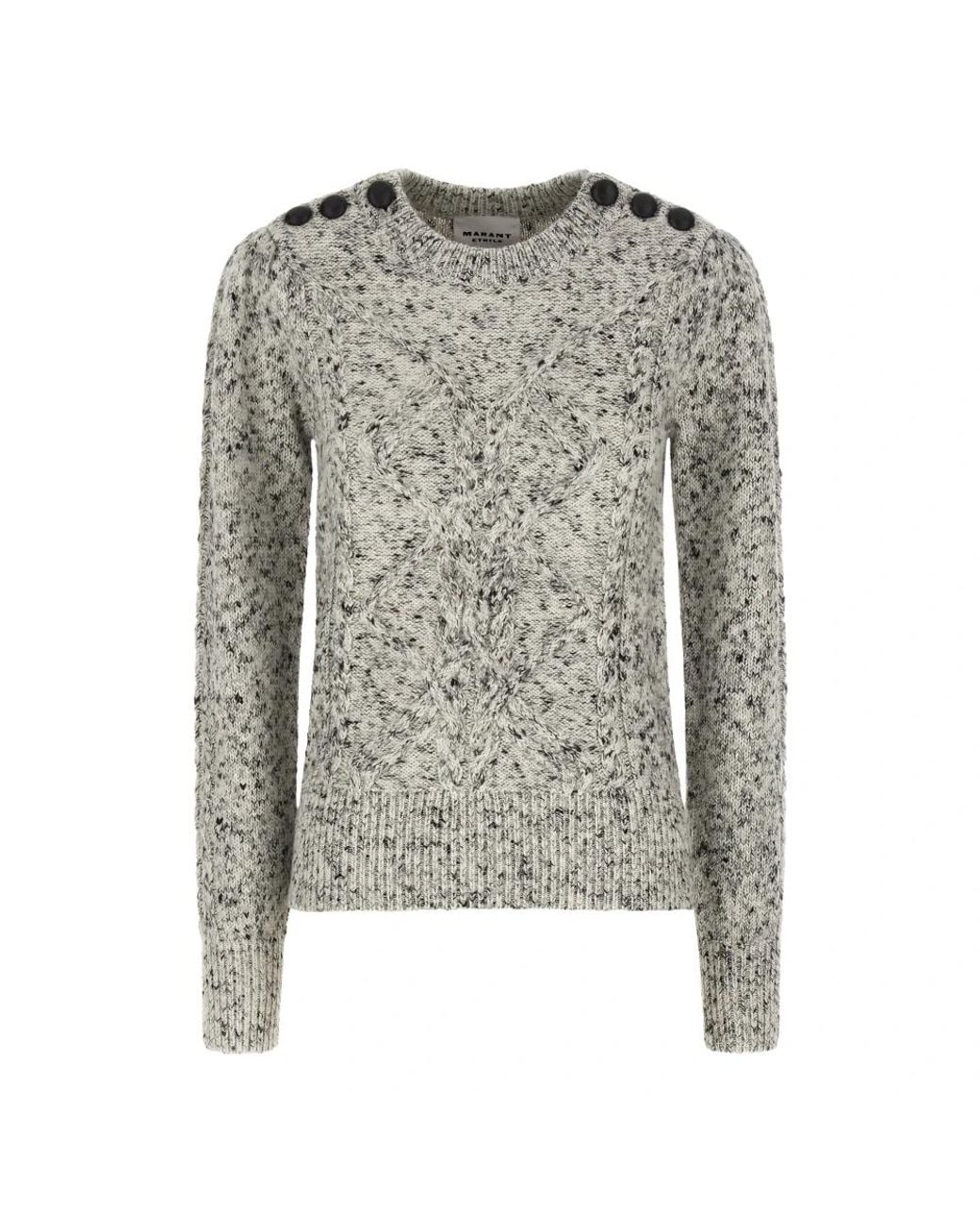 Isabel Marant Gray Round-Neck Knitwear