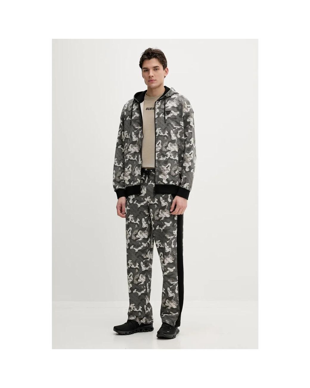 Zip-Throughs Guess de hombre de color Black