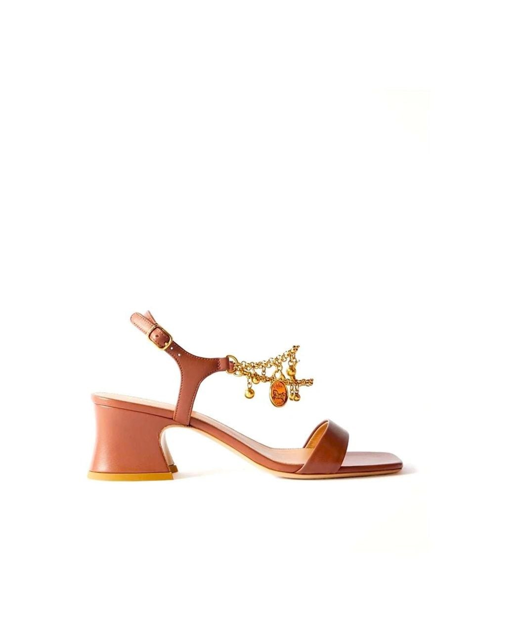 Chloé Brown High Heel Sandals