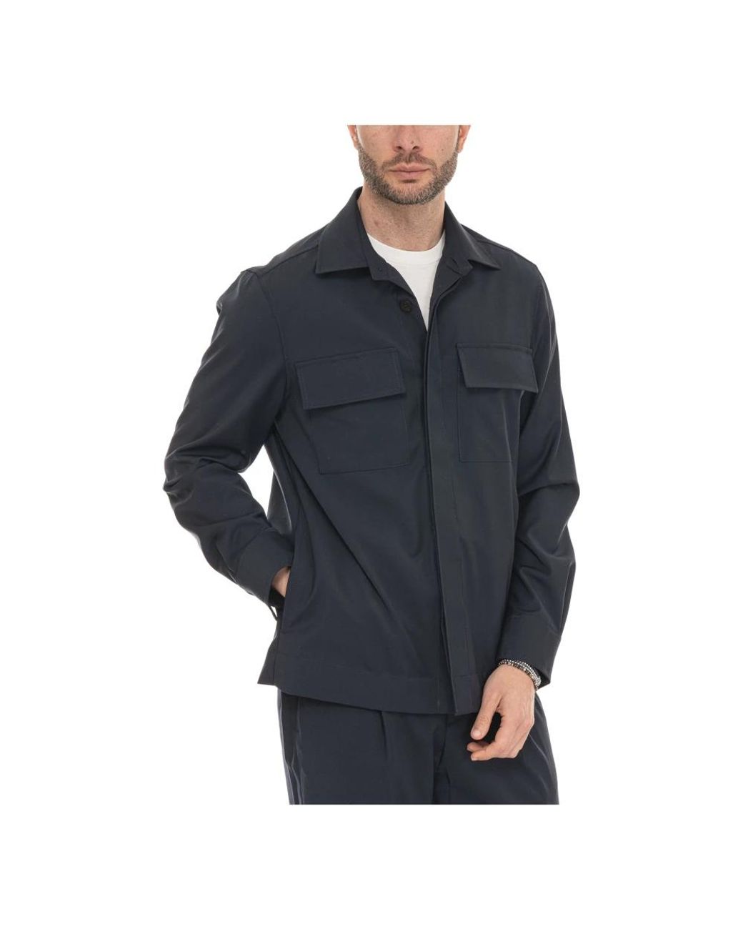 Light Jackets hindustrie de hombre de color Blue