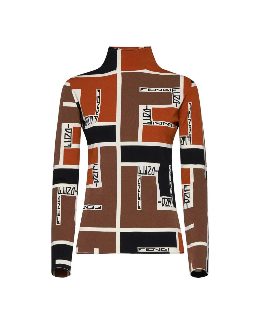 Fendi Turtleneck Trui in het Brown