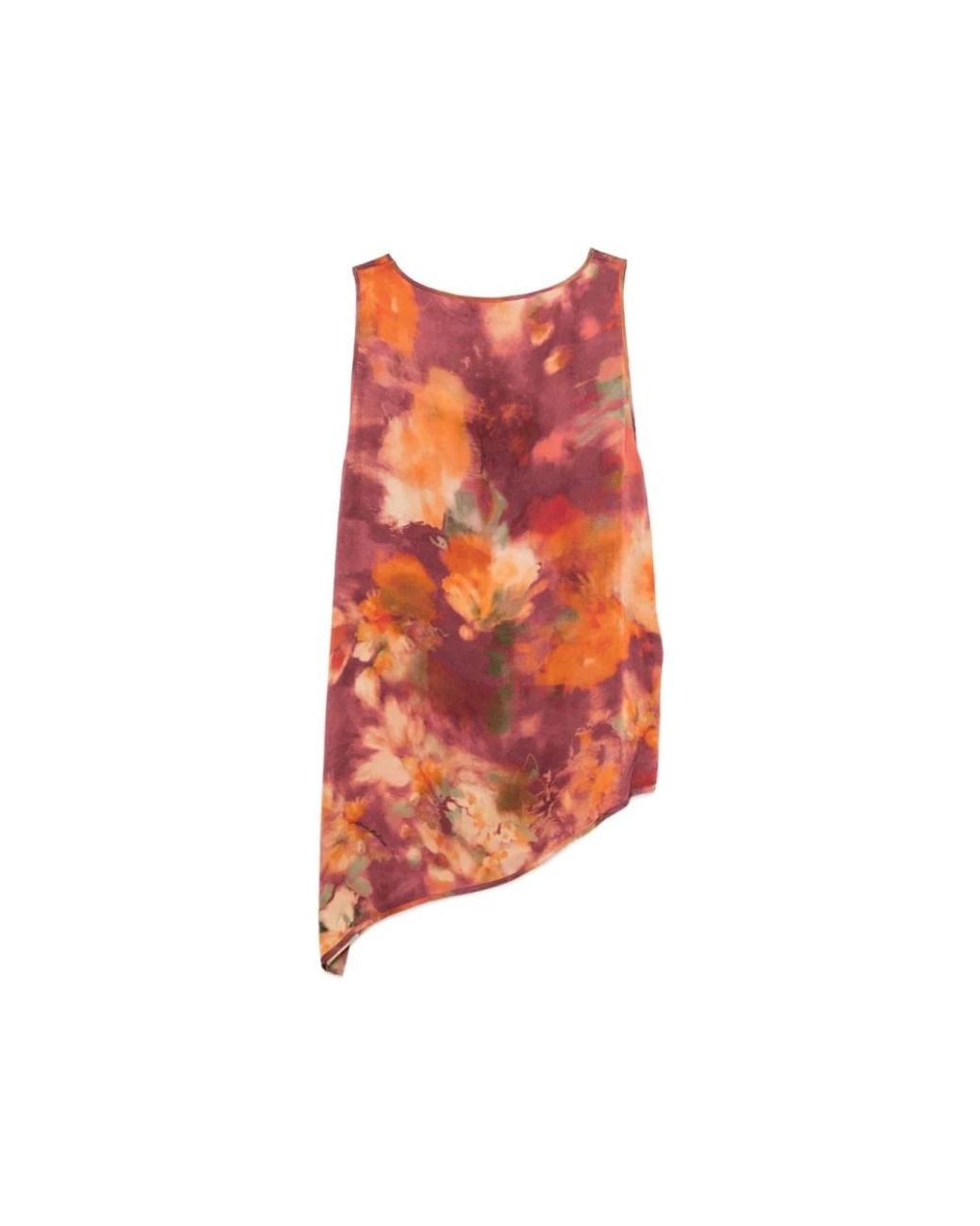 Anna Molinari Orange Sleeveless Tops