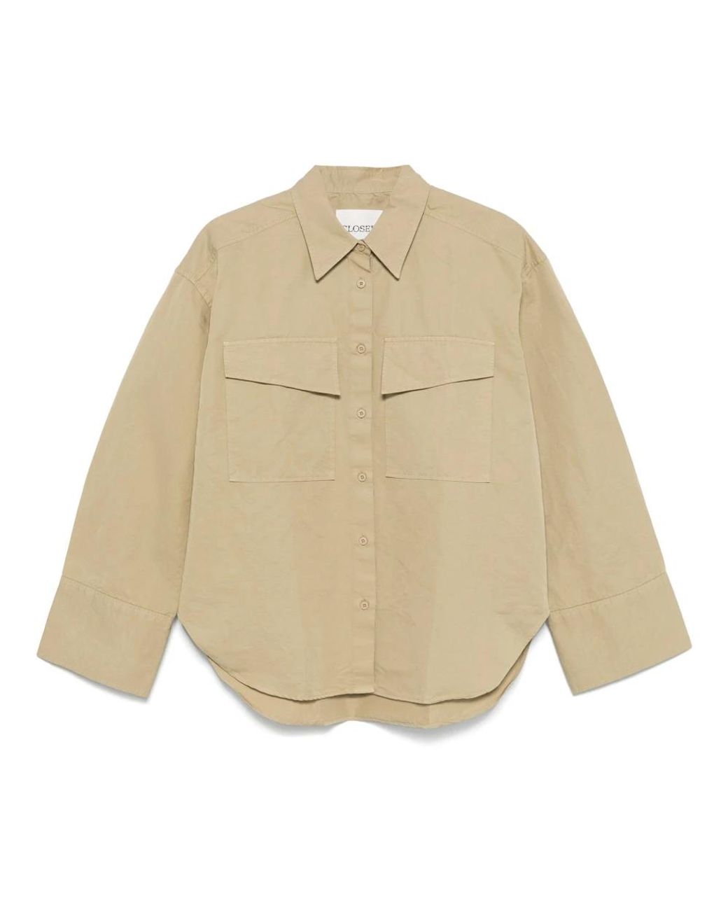 Closed Utility Shirt in het Natural