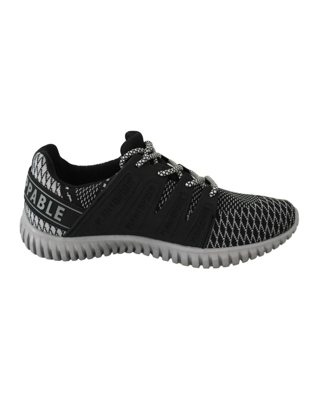 Philipp Plein Schwarze runner mason sneakers in Black für Herren