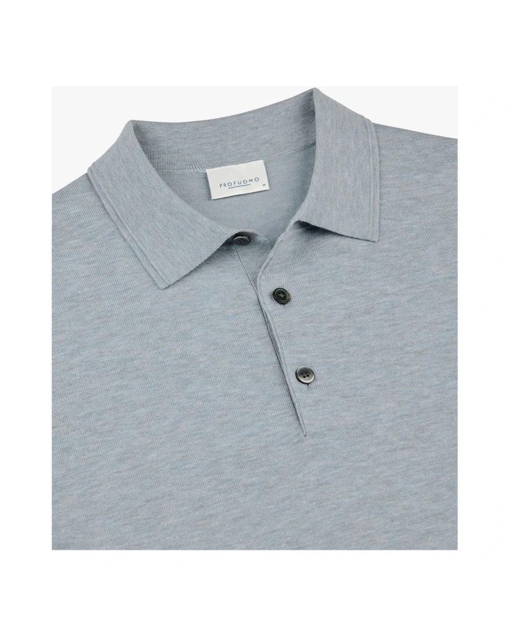 Profuomo Luxury Basic Polo in het Blue voor heren