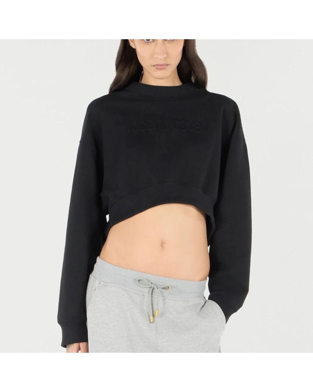 Roberto Cavalli Black Sweatshirts