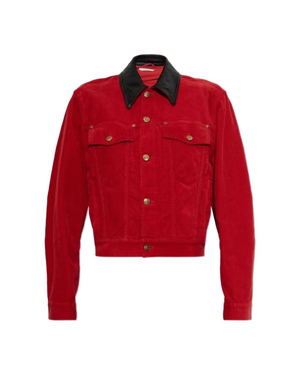 Versace Red Leather Jackets