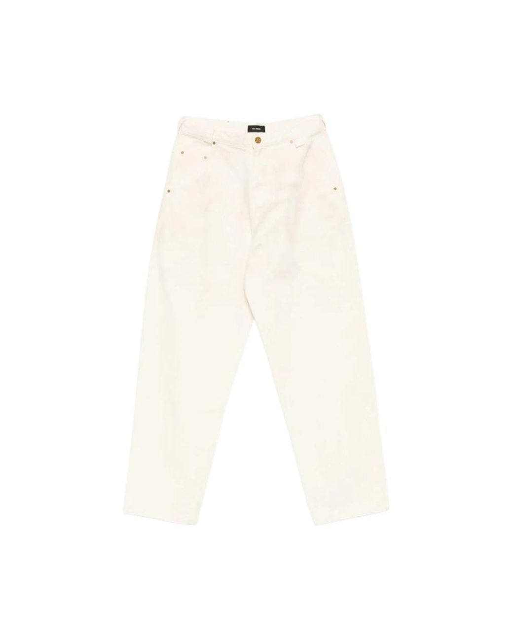 Willy Chavarria White Loose Fit Jeans for men