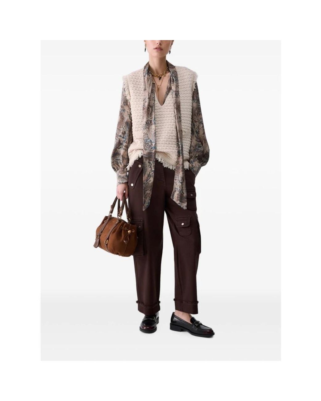 Liu Jo Red Straight Trousers