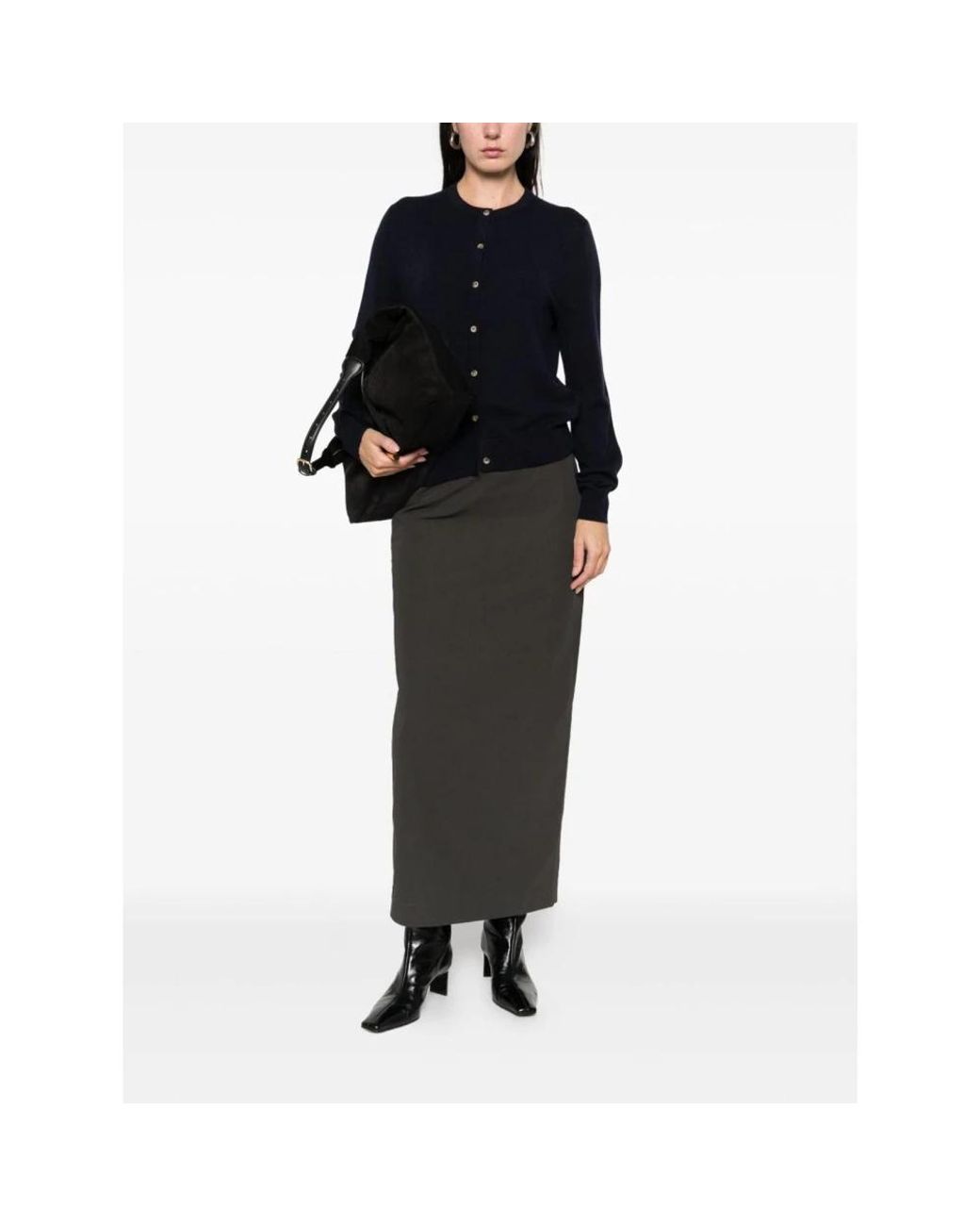 Soft Goat Black Cashmere Knitwear