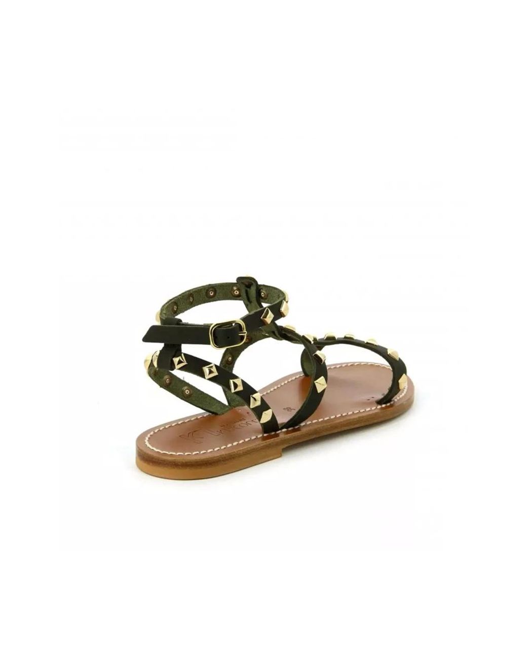 K. Jacques Brown Flat Sandalen