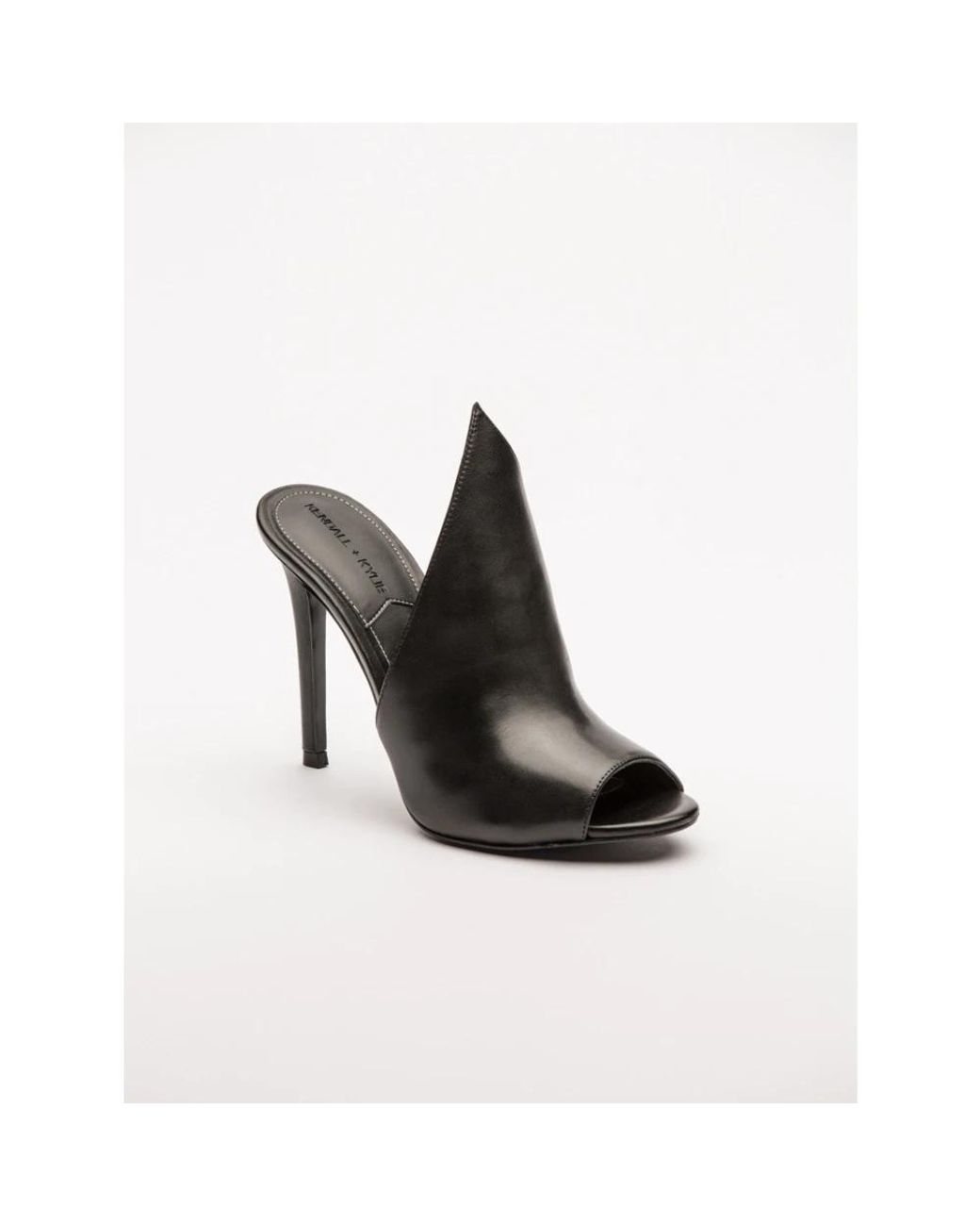 Kendall + Kylie Black Heeled Mules