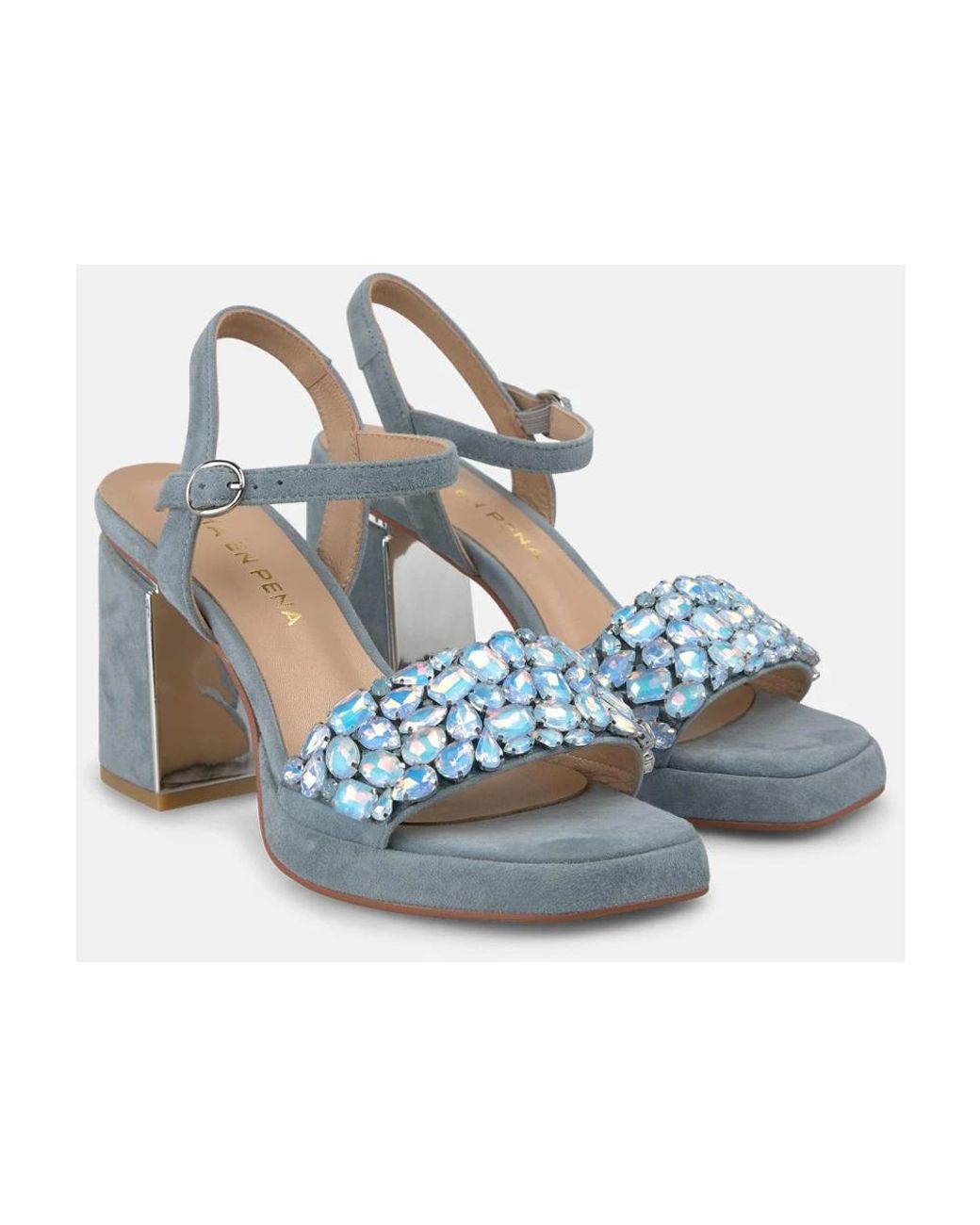 Alma En Pena. Blue High Heel Sandals