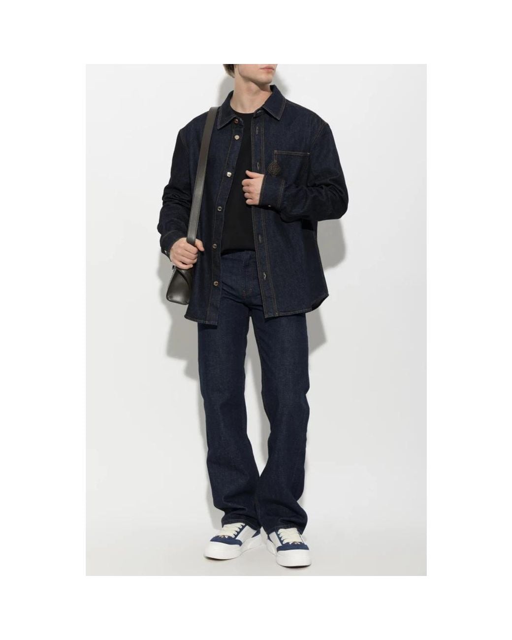 Casablanca Blue Denim Shirts for men