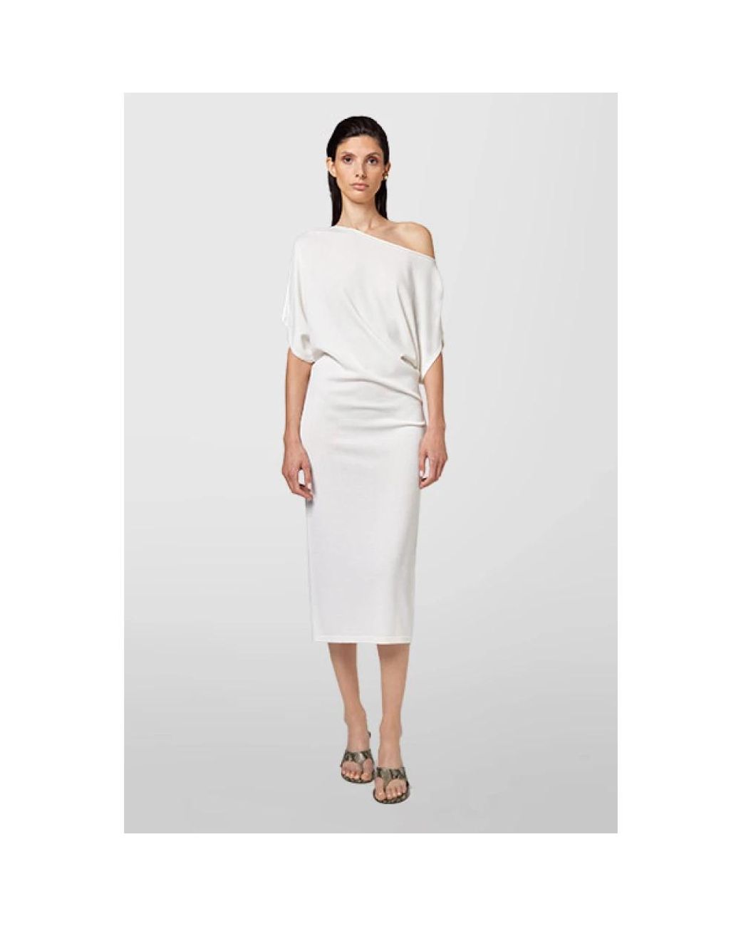 Midi Dresses Alpha Studio en coloris White