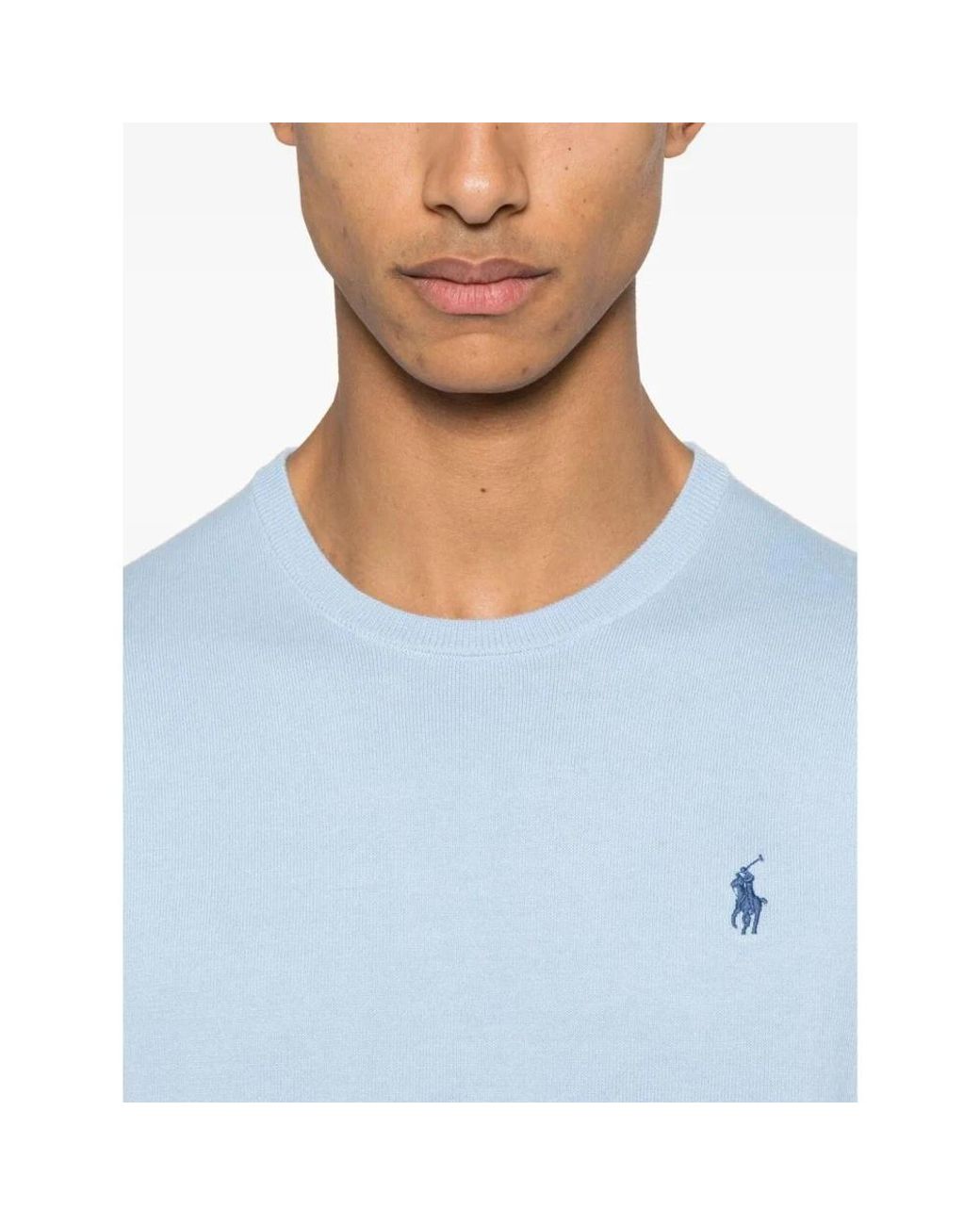 Polo Ralph Lauren Blue Round-Neck Knitwear for men