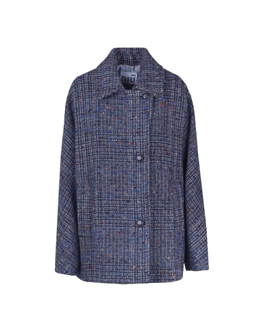 Niu Blue Tweed Jackets