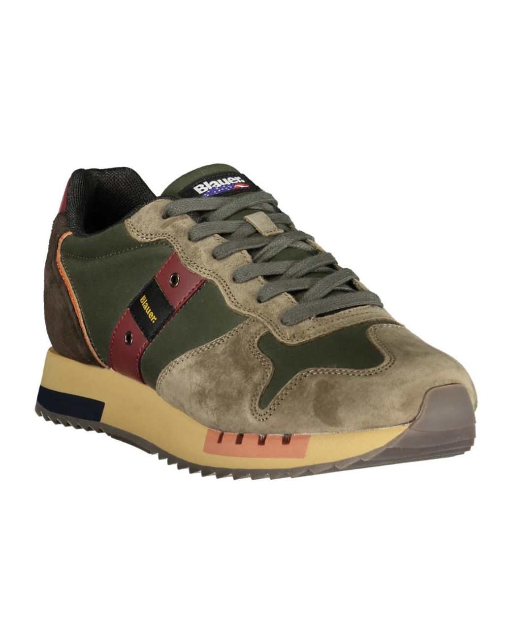 Blauer Queens01 Wax Sneaker in Green für Herren