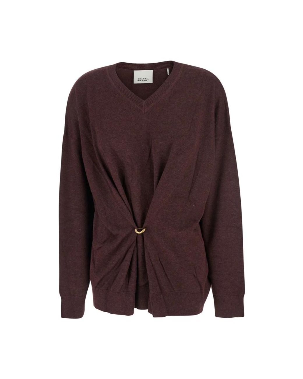 Isabel Marant Purple V-Neck Knitwear