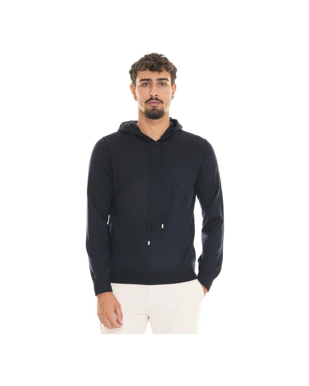 Gran Sasso Blue Zip-Throughs for men