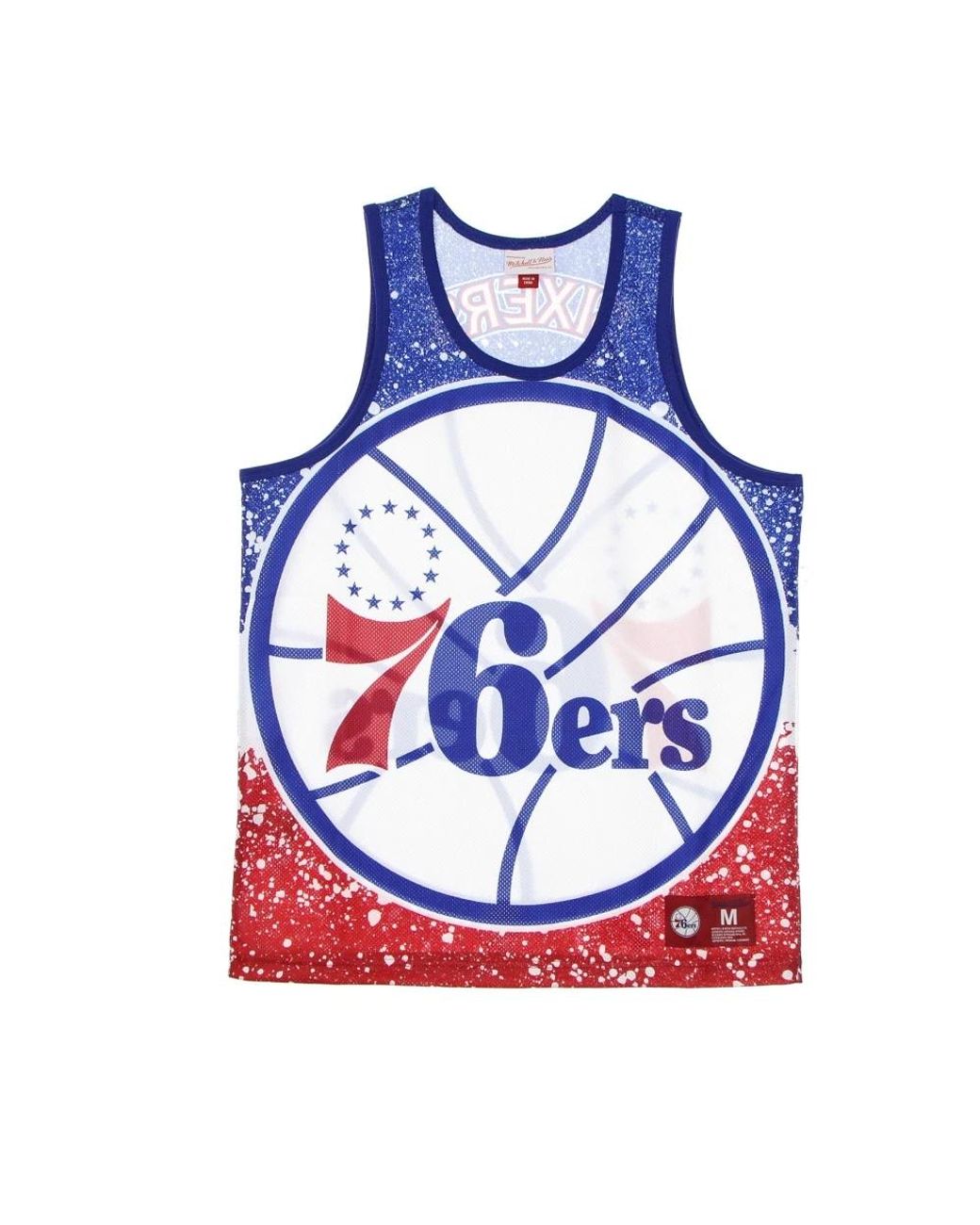 Mitchell & Ness Fitness ,Veelkleurig ,Polyester Nba Jumbotron Tank Top in het Blue voor heren