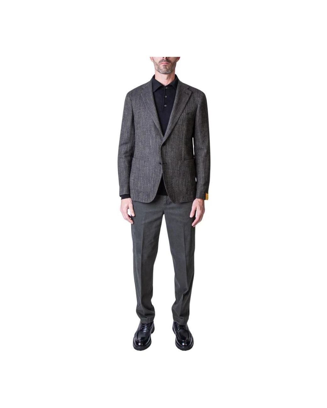 Tagliatore Black Single Breasted Suits for men
