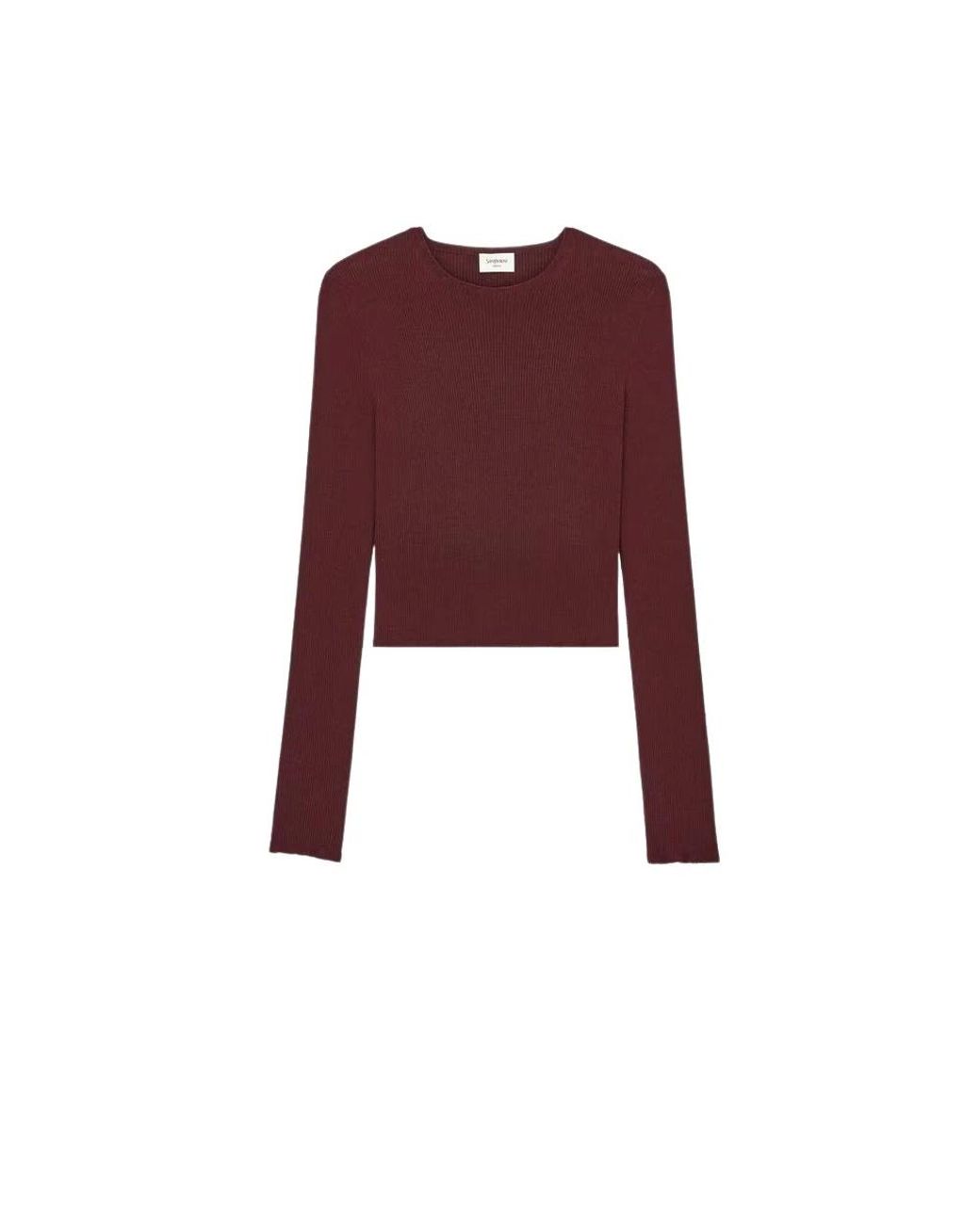 Saint Laurent Red Round-Neck Knitwear
