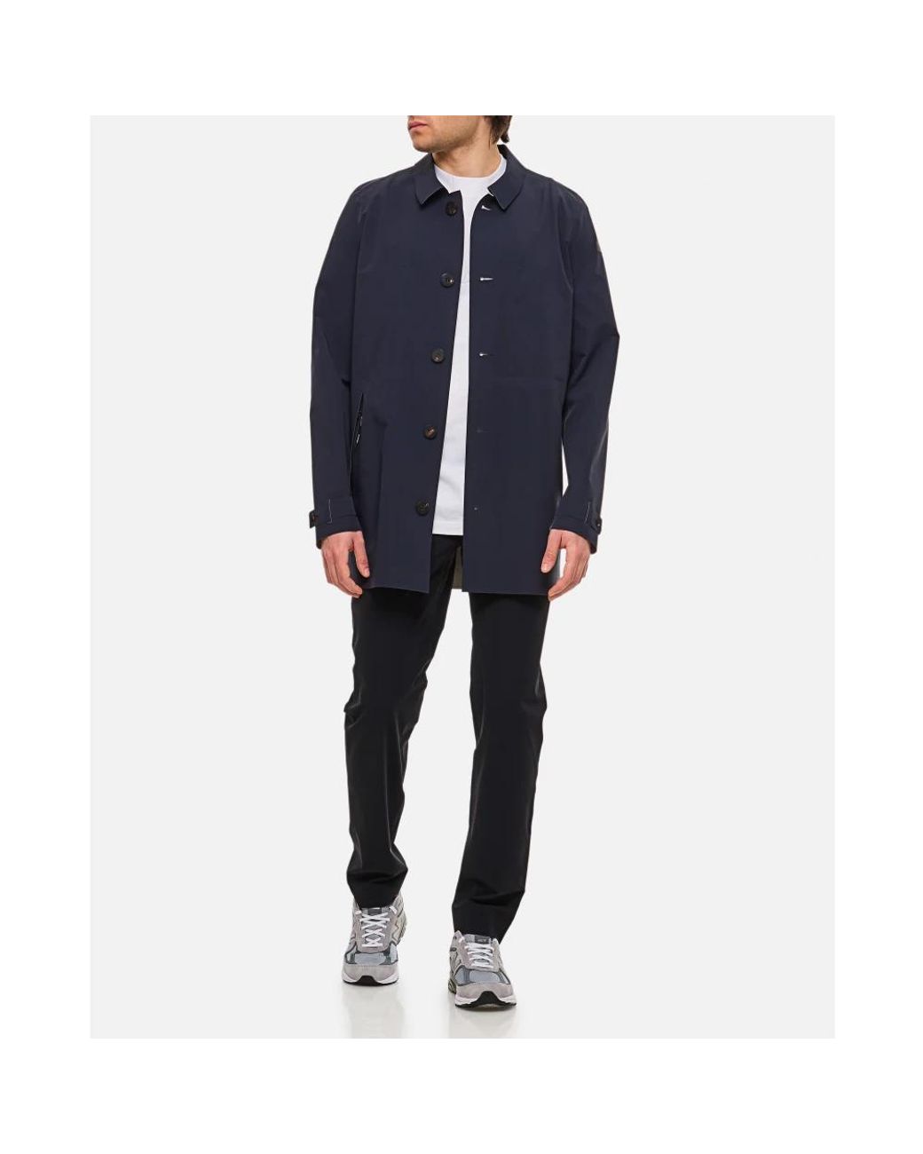 Single-Breasted Coats Rrd de hombre de color Blue